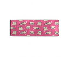 Mnsruu Tapis Humoristique pour Salon, Chambre à Coucher, Cuisine Motif Carlin 61 x 182,88 cm