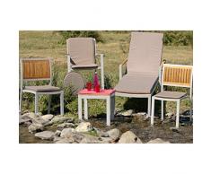 Coussin de chaise rond uni beige