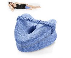 BEAUTRIP Oreiller orthopédique de Genou Le Soulagement de Sciatique, Oreiller Ergonomique de Jambe de Mousse de Mémoire | Coussin pour Genoux Dormir | Relax Genoux Coussin Orthopedique