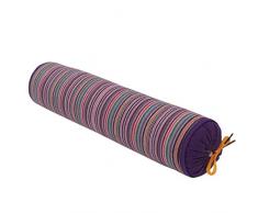 Pinji Oreiller Sarrasin Naturel Bio Rouleau d'oreiller Oreiller Cervical 40 * 9cm Violet