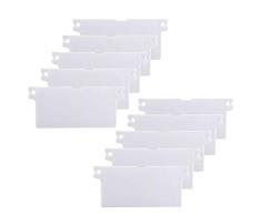 HO2NLE 10pcs Plaque de Lestage Store Californien Poids Lest Stores Verticaux Plaque Lestage Store Lamelle Verticale, 89mm, Pièce Rechange Blanche