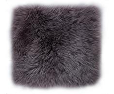 Luxor Living Coussin Moelleux en Fourrure dagneau véritable, taille: 34 x 34 cm