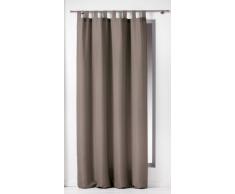 douceur dintÃ©rieur rideau a passants 140x260 cm polyester essentiel taupe