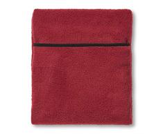 Hotties Bouillotte en polyester, chauffante au micro-ondes, housse polaire bordeaux