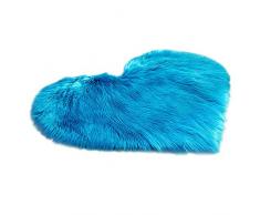 Tapis en Peau de mouton synthétique douce Tapis Moderne pour Le Salon Chambre Canapé descente de lit Tapis en Fausse Fourrure de Lapin Faux Tapis Antidérapant Couleurs au choix 40 x 50 cm