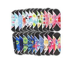 TAOHOU Feutre de Fibre de Bambou Lavable menstruel Coussin Postnatal de Charbon de Bambou Breathablecolor aléatoire