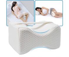 Coussin Jambes orthopédique au Coussin Genoux Genou oreiller Oreiller de Genou Jambe pour soulagement de la sciatique, Douleur au Dos, Douleur aux Jambes, Grossesse