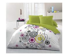 marque Doumie Couette Microfibre imprimée 220x240 cm SMS Texto