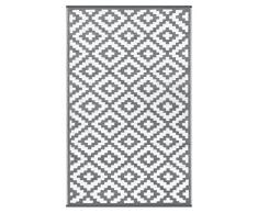 Green Decore 120 x 180 cm Nirvana Intérieur / Extérieur / Léger / Tapis Ecologique Réversible / Gris / Blanc