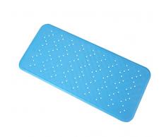 Exerz Tapis de Baignoire 34x74 cm/Tapis de Douche Anti-dérapant - Conception en Caoutchouc Naturel antidérapant pour intérieur Neutre - Bleu