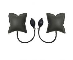 2 pièces 5.9 x 6.4 Petit Coussin Gonflable Pump Air Wedge en Plastique Wedge Pompe à air Outil Alignement Outil Inflatable Shim Coussiné Puissant pour Installation des Portes,Chargement 200 kg(Vert)