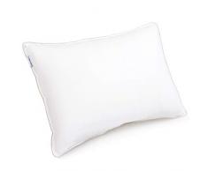 Lunvon Oreiller à Mémoire de Forme - Oreiller Gel de Refroidissement, Oreiller Ergonomique, Hauteur Réglable, 71 x 51cm, Blanc