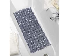 Wenko 22501100 Tapis de bain Paradise anthracite 71x36cm, Plastique, 42,5 x 6 x 6 cm