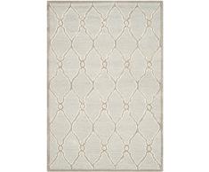 Safavieh Tapis Texturé, Tufté à la main la Laine Tapis en Gris Clair / Ivoire, 160 X 230 cm