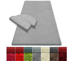 casa pura Tapis de Couloir au Metre | Poil Doux épais | sur Mesure | Dynasty, 66x100 cm, Gris