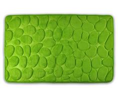 WohnDirect Tapis de Bain London Tapis de Douche Moderne en Microfibre Vert