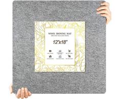 Dianzhi Tapis de pressage en laine pour matelassage 45,7 x 30,5 cm – 100 % laine de Nouvelle-Zélande