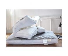 IQDQ Oreiller Oreiller De Lin Sarrasin Lin Japonais Respirant Oreiller Oreiller De Sarrasin De Qualité Confort Du Cou Et Saine Oreiller Simple 48X74CM