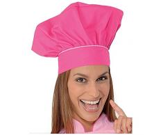 Toque de chef cuisinier femme fuschia