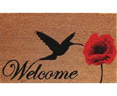 Coco&Coir® Paillasson en fibre de coco | 100 % Fibre de Coco Naturelle avec endos en PVC | Tapis Coco Premium | Paillasson très Absorbant | Tapis dEntrée, Exterieur et Intérieur