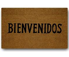 Soloatman Paillasson Humoristique Bienvenidos en Latex Non-tissé pour extérieur, Patio, Bureau, Chambre à Coucher, décoration intérieure en Caoutchouc antidérapant 45 x 75 cm