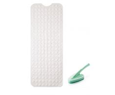 Somine Tapis de Baignoire Antidérapant -Résistant à la Moisissure- Grand Taille 100cm X 40cm pour Baignoire, Jacuzzi, et Plus- Comprend Une Brosse de Nettoyage