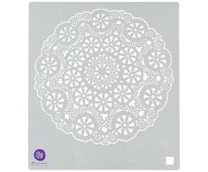 Prima Marketing Pochoir en plastique étui à rabat â 15 cm x 15 cm, Napperon # 2
