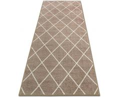 casa pura Tapis Moderne Tapis Losange | 100% Polyamide | Tapis de Couloir, Salon, Passage | 18 Tailles | Cosenza, Beige - 80x100cm
