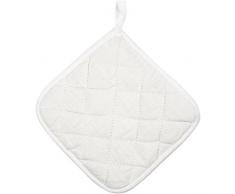 Maniques, dim. 20x20 cm, blanc, 4pièces