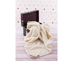 Merino Couverture bébé unie en pure laine. Couverture 140 x 100 cm Woolmark