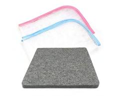 OeyeO Tapis de repassage en laine épaisse pour matelassage, planche à repasser 100 % laine de Nouvelle-Zélande