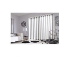 madecostore Kit Complet pour Store californien Lamelles 89mm - Blanc - L250 x H260cm