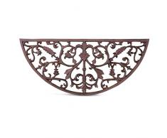 Tapis Paillasson Fer Forge Demi Lune Fonte 69cm - Marron - Décoration dAutrefois