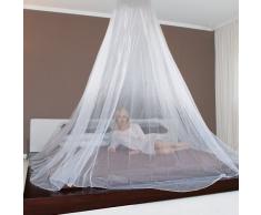 Jarolift Moustiquaire/ciel de lit Blanc 1250 x 250 cm