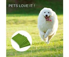 Herbe artificielle Herbe artificielle Mat- Gras miniature Jardin Décoration, 30 x 30 cm Pet Pad intérieur/extérieur Pelouse en plastique Tapis, Herbe Simulation, bricolage maison de poupées Jardin,