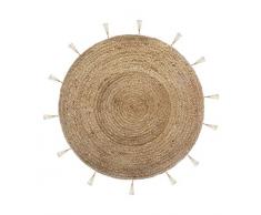 Atmosphera - Tapis Rond en Jute Lurex D80 cm Cosyness