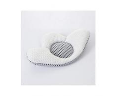 Homkom Oreiller de dos en forme de feuille de sarrasin Oreillers de sommeil Coussin de grossesse, blanc, Taille unique