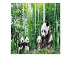 zpangg Panda Bambou Rideau 3D Rideau Occultant à Oeillets en Polyester pour Chambre denfant Cuisine Salon Décoration