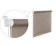 Store enrouleur tamisant effet bambou gris 70 x 200 cm Pare-vue Store enrouleur serrage sans perçage. toutes les dimensions dans notre boutique.