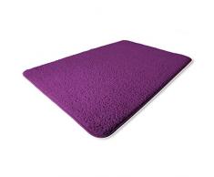 Tapis shaggy casa pura® poil long en lilas | tailles diverses | certifié GUT / PRODIS - cachet Blauer Engel | qualité supérieure | 160x230cm