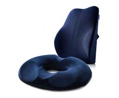 SEGIBUY Coussin de siège et Coussin de Dos Comfort Therapy Donut - Oreiller Anti-Douleur pour hémorroïdes, Coussin de Prostate, Coussin Post-Natal et Coussin de Pression médicale,A
