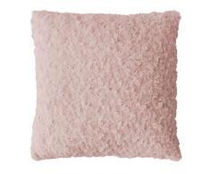 douceur dintÃ©rieur coussin 40x40cm imitation fourrure himalaya rose