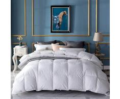 UMI. Essentials - Couette en Plume et Duvet doie Blanche avec Un Tissu 100 % Coton Anti-Duvet (10,5 tog, Anti-poussière, Anti-bactérien, Anti-Odeur, lit Super King Size)