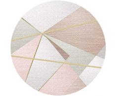 Style nordique coloré tapis géométrique rond super doux tapis antidérapant absorbant paillasson lavable tapis dentrée tapis chaussures salon chaise tapis Protège les carpettes et les planchers