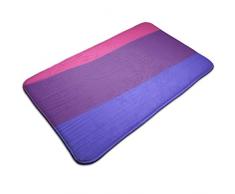 YAGEAD Tapis de Bain antidérapant paillasson Drapeau fierté bisexuel, Tapis dentrée/dextérieur Tapis 40x60cm