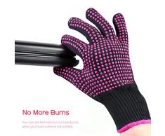 Surenhap 2 Pièces Gant résistant à la Chaleur Silicone Gants Anti-dérapants pour Le Curling Fers pour Le lissage des Cheveux
