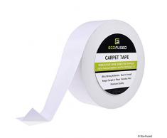 Eco-Fused Ruban à tapis (5 cm x 27.4 m) Adhérence maximale - Idéal pour apposer des tapis, carpettes et paillassons - Aussi pour les projets de bricolage et dartisanat - usage intérieur et extérieur