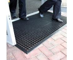 BiGDUG Grand Tapis dentrée Extérieur en Caoutchouc Absorbant antidérapant â 3 Tailles Disponibles (0.9 m x1.5 m)