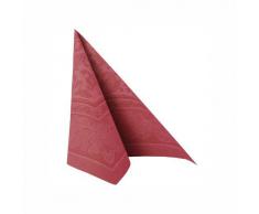 Papstar 50 Serviettes de Table Collection Royal - pli 1/4 - - 40x40cm - Ornements - Bordeaux