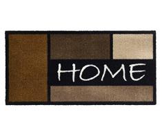 Paillasson tapis paillasson paillasson schmutzmatte sauberlaufmatte paillasson tapis paillasson home-modèle robuste avec home carrée camel/marron/paillasson pour l'intérieur et l'extérieur - 100% polyamide, 600 gr/m2 chromojet